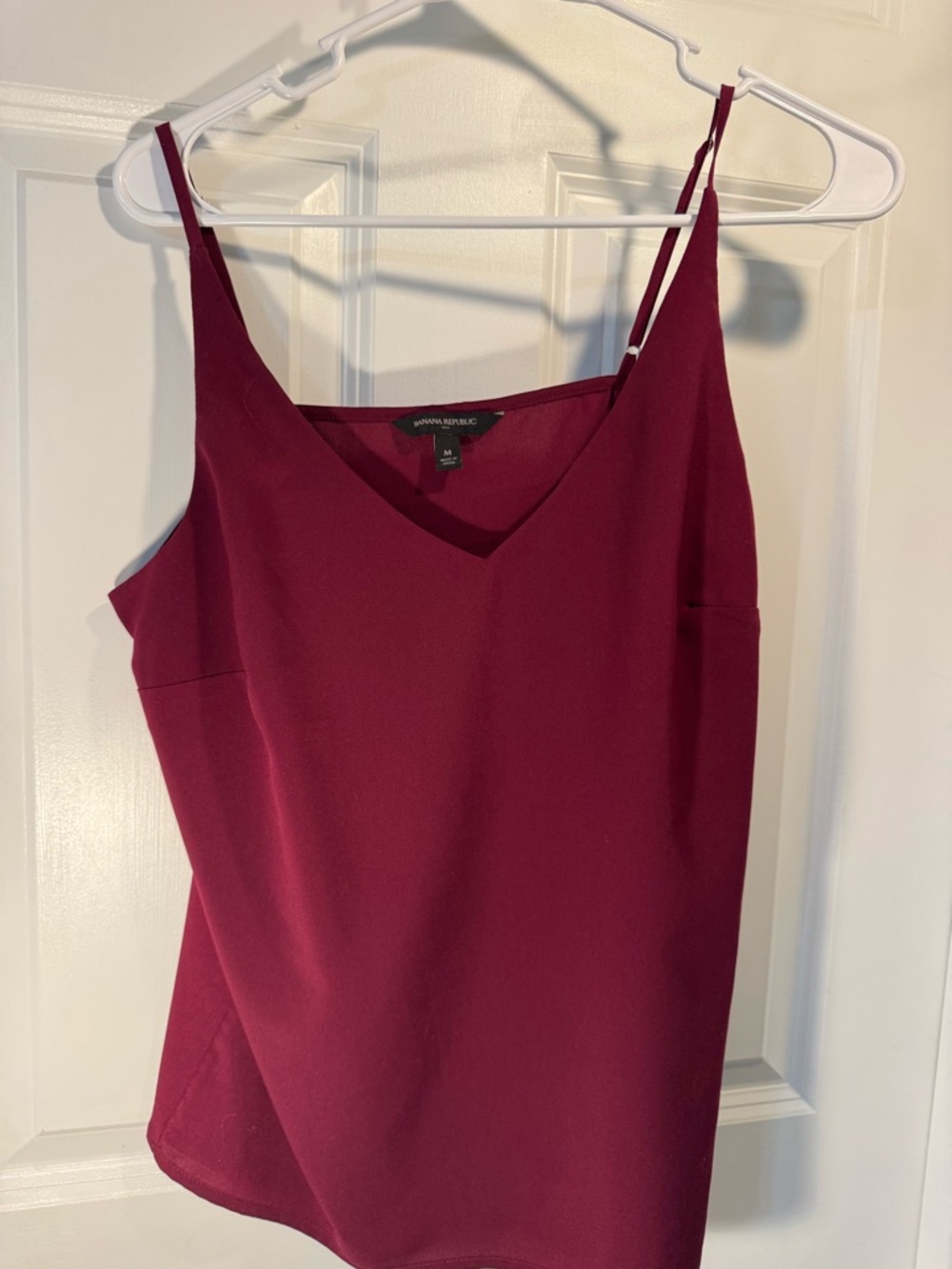 Banana Republic V-Neck Spaghetti Strap Camisole - Wine